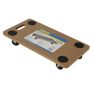 Kinzo Meubelroller - Meuvelverplaatser - 4 Zwenkwielen - Anti-Slip - Handgreep - MDF - Max 150Kg - 56x30Cm