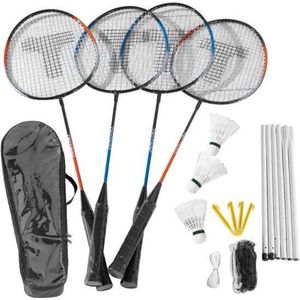 Vinz Badminton set & net - 4 personen