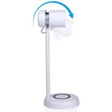Grundig Bureaulamp Led 3-in-1 - Qi Technologie - Draadloze Telefoonoplader -  Bluetooth Speaker - 4 Standen - Wit
