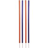 maxxpro Agility Slalom Set - Set Agility voor Honden - 60 x 3 CM - Kunststof - Blauw/ Rood