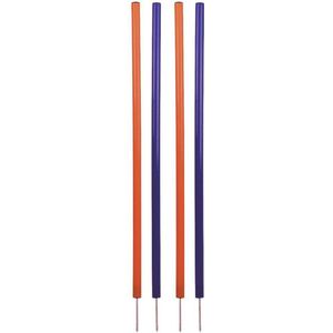 maxxpro Agility Slalom Set - Set Agility voor Honden - 60 x 3 CM - Kunststof - Blauw/ Rood