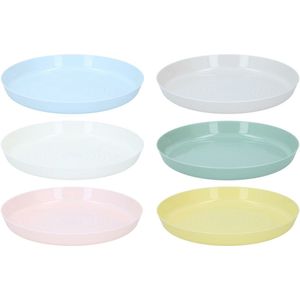 Alpina - Gekleurde Borden Set - Kinderplaatje - 6 Stuks