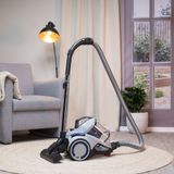 Dirt Devil Stofzuiger zonder Zak DD2504 - Vacuum Cleaner 700W HEPA 12 Filter - Cycloonstofzuiger met Combiborstel, Parketborstel en Kierenzuigmond - Stofopvangbak 2,7 L - Wit