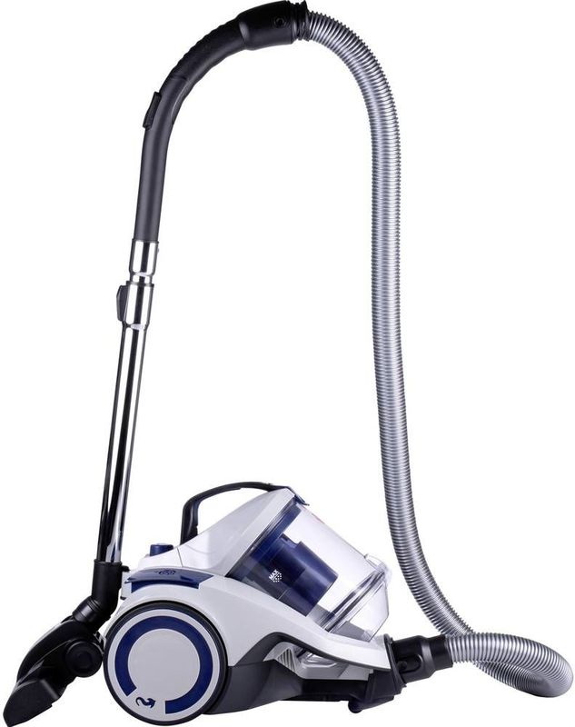 Dirt Devil Stofzuiger zonder Zak DD2504 - Vacuum Cleaner 700W HEPA 12 Filter - Cycloonstofzuiger met Combiborstel, Parketborstel en Kierenzuigmond - Stofopvangbak 2,7 L - Wit