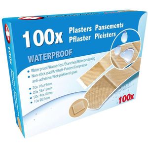 Pleisters - Waterbestendig - Doosje 100 Stuks