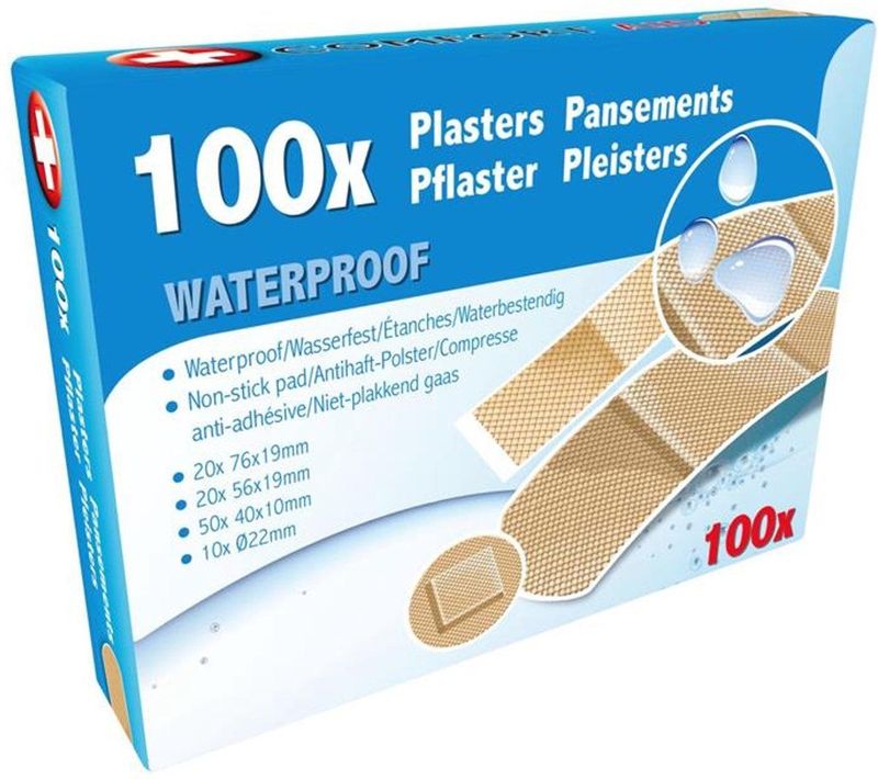 Pleisters - Waterbestendig - Doosje 100 Stuks