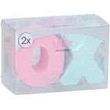 Badbruisbom - 2st - Roze Groen - Set van 2