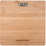 Grundig - Digitale Personen Weegschaal - Bamboe - Tot 180kg