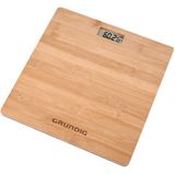 Grundig - Digitale Personen Weegschaal - Bamboe - Tot 180kg