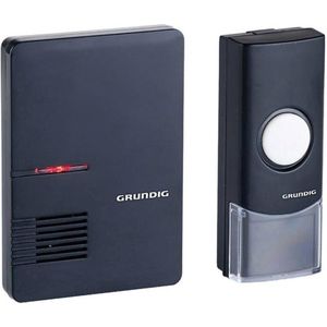 Grundig LED deurbel - draadloos - 36 melodieën - 80 meter bereik - zwart