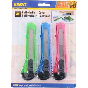Kinzo - Hobbymes - 18 mm - 3 Stuks - Kunststof