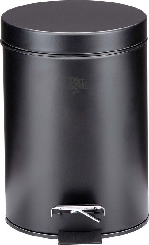 Dirt Devil Pedaalemmer 3 Liter - Prullenbak - RVS - Zwart