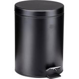 Dirt Devil Pedaalemmer 5 Liter - Prullenbak Badkamer - RVS - Zwart