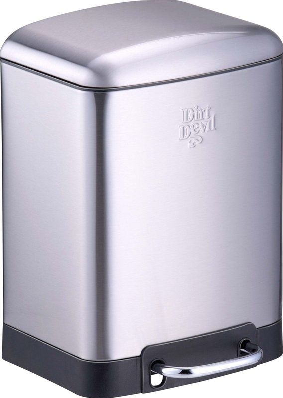 Dirt Devil Pedaalemmer 6 Liter - Prullenbak Badkamer - RVS - Zilver
