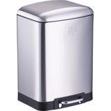 Dirt Devil Pedaalemmer 12 Liter - Prullenbak Badkamer - RVS - Zilver