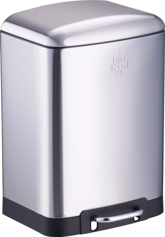 Dirt Devil Pedaalemmer 12 Liter - Prullenbak Badkamer - RVS - Zilver