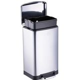 Dirt Devil Pedaalemmer 20 Liter - Prullenbak - RVS - Zilver