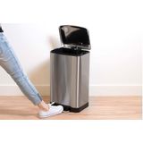 Dirt Devil Pedaalemmer 30 Liter - Prullenbak - RVS - Zilver