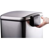 Dirt Devil Pedaalemmer 12 Liter - Prullenbak Badkamer - RVS - Zilver