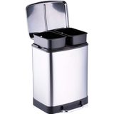 Dirt Devil Pedaalemmer 12 Liter - Prullenbak Badkamer - RVS - Zilver