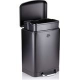 Dirt Devil Pedaalemmer 6 Liter - Prullenbak Badkamer - RVS - Zwart
