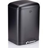 Dirt Devil Pedaalemmer 6 Liter - Prullenbak Badkamer - RVS - Zwart