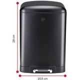 Dirt Devil Pedaalemmer 12 Liter - Prullenbak Badkamer - RVS - Zwart