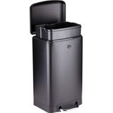 Dirt Devil Pedaalemmer 20L - Prullenbak - RVS - Zwart