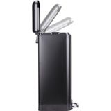 Dirt Devil Pedaalemmer 20L - Prullenbak - RVS - Zwart