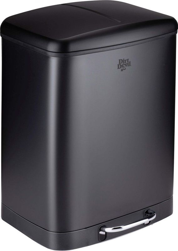 Dirt Devil Pedaalemmer - Prullenbak Afvalscheiding - 2x 12L - Zwart