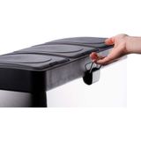 Dirt Devil Pedaalemmer 3x 15L - Prullenbak Afvalscheiding - RVS - Zilver