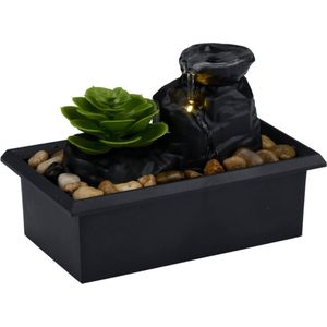 Arti Casa Binnenfontein – waterornament op batterijen – met ledverlichting inbegrepen – Deco Zen – 10,5 x 17,5 x 12 cm