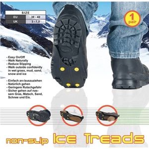 Antiglij - Spijkerzool - Zwart - Siliconen - Voor Gladde Oppervlakken
