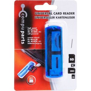 Universele 4 in 1 Kaartlezer - Micro SD, SD, RS-MMC