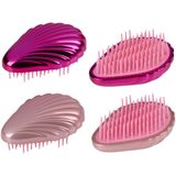 Haarborstel Schelp - Compact - 7 x 4,5 x 14 cm