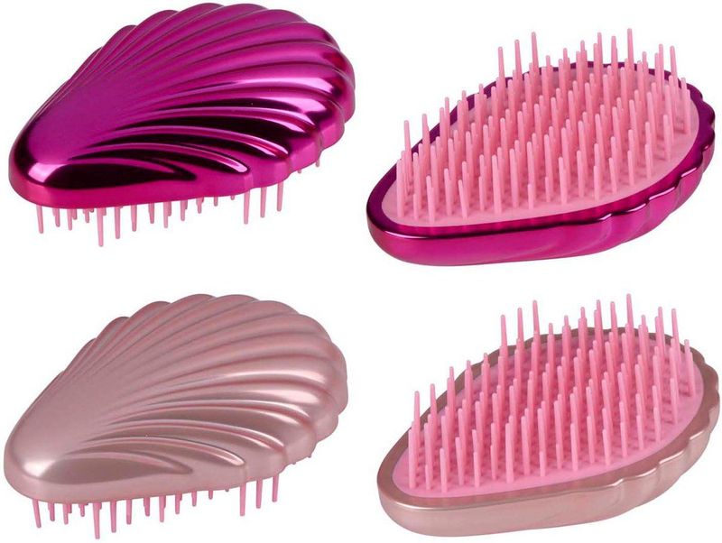 Haarborstel Schelp - Compact - 7 x 4,5 x 14 cm