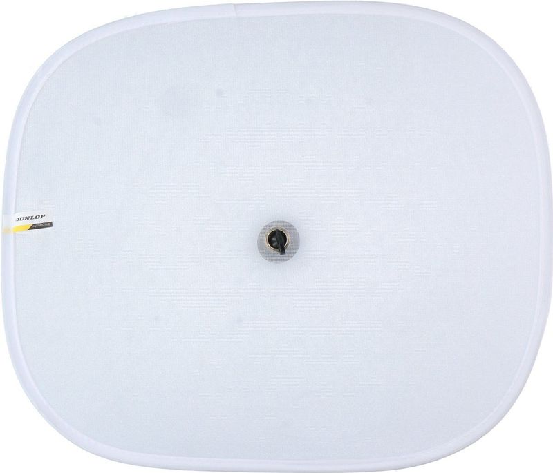 Dunlop - Auto Zonnescherm - Set van 2 - Wit - Nylon