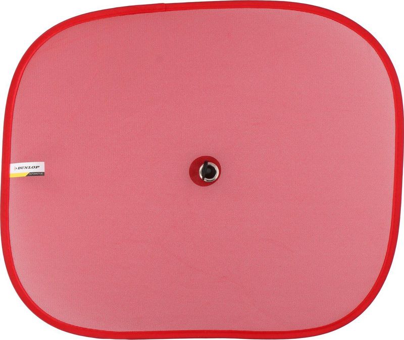 Dunlop - Autozonnescherm - Rood - Nylon - Set van 2 stuks