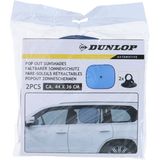 Dunlop - Auto Zonnescherm - Blauw - Set van 2 - Nylon