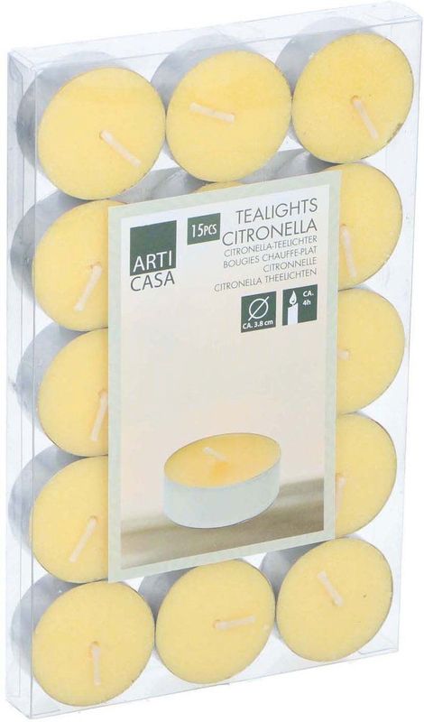 Articasa - Citronellakaars - Buiten - Citronella - 15 Stuks