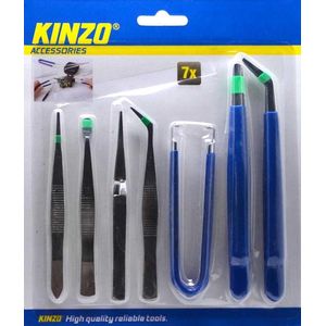Kinzo Hobby Pincettenset - 7 st.