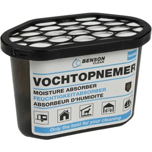 Benson Compacte vochtopnemer - 300 ml - Beschermt tegen schimmel en geurtjes - 15 x 8,5 x 6,2 cm