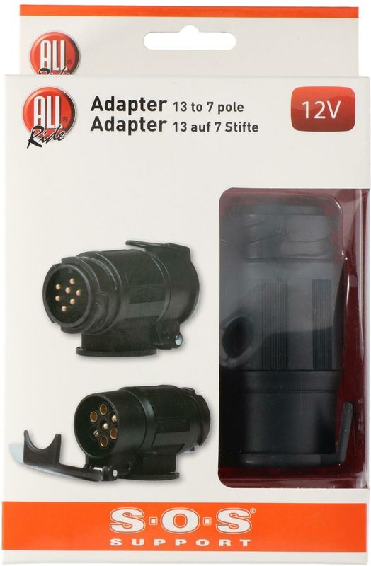 All Ride - Aanhanger Verloopstekker - 13-Polig naar 7-Polig - ABS