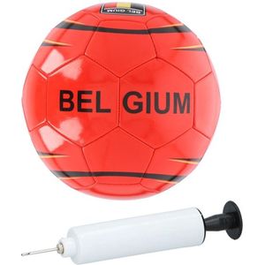 Belgie Voetbal Rood/zwart Belgie Met Pomp Maat 5