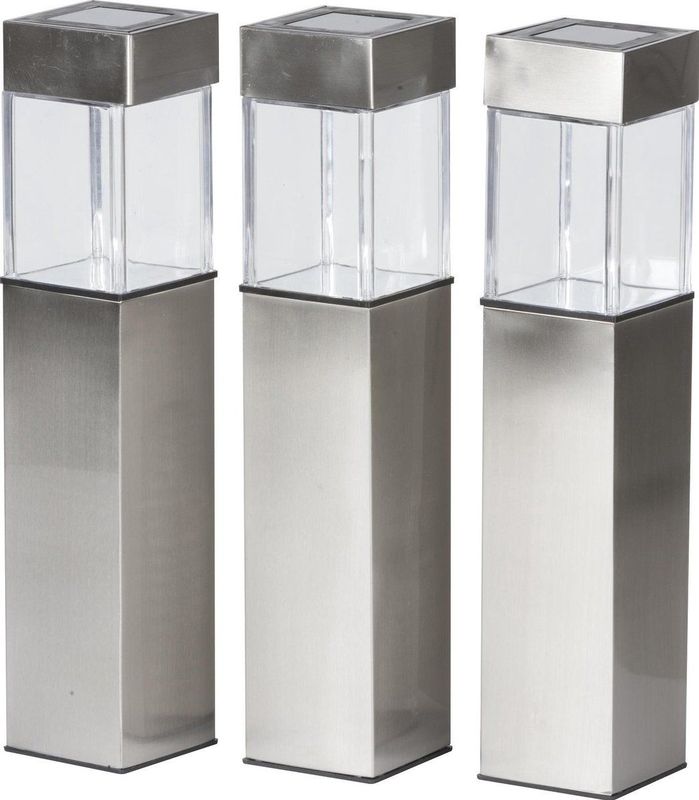 Grundig Solar LED Buitenlampen - Buitenverlichting - 3 Stuks