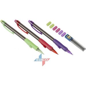 Top Write navul potlood 3 stuks met navulling en gum.