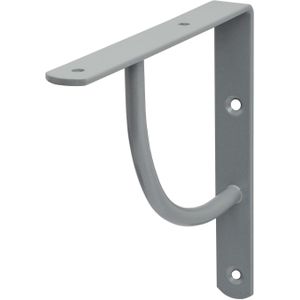 Duraline Mini Swing plankdrager, metaal, mat zilver, 15 x 2,2 x 18 cm