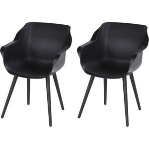 Sophie Studio dining armstoel Carbon Black -  Dining tuinstoel  - Specialist in Tuinmeubelen