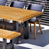 Hartman Sophie Studio dining tuinstoel , Natural Teak,Zwart ,  Kunststof  ,