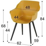 Hartman Sophie Studio Tuinstoel - Set Van 2 - Curry Yellow